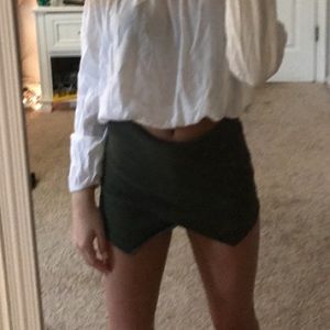 Green envelope Skort